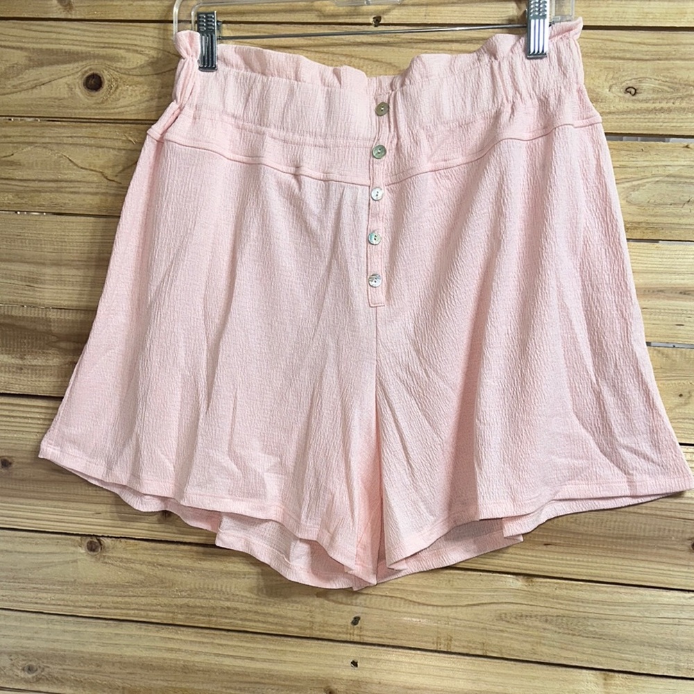 Cato Pink High Waist Shorts with Elastic Waistband